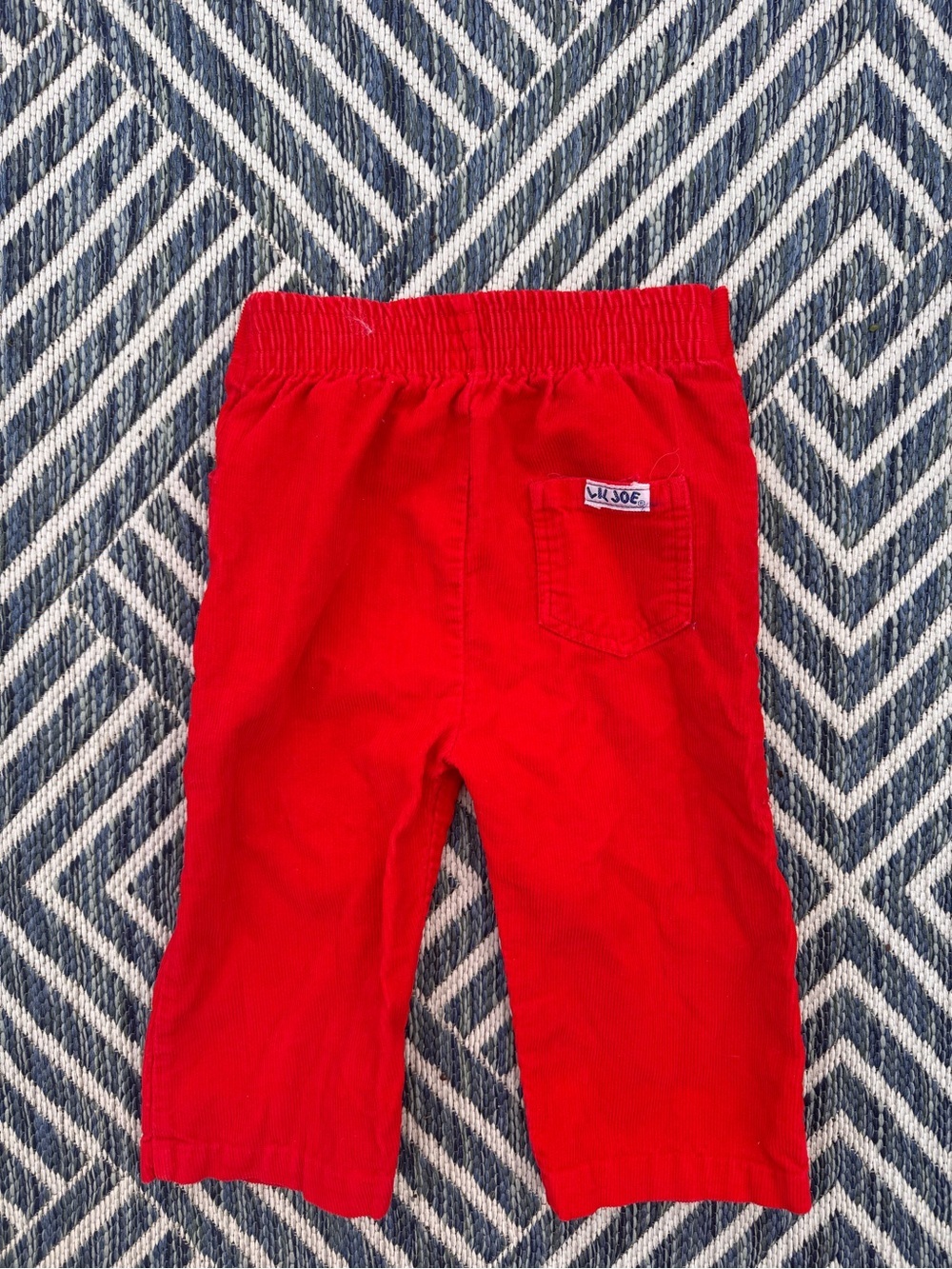 Baby Vintage Lil Joe Red Corduroy Pants size 18 months